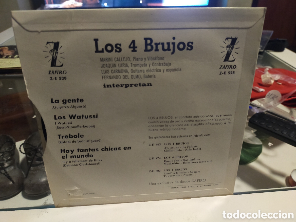 Discos de vinilo: Los 4 brujos ep la gente + 3 1964 - Foto 2