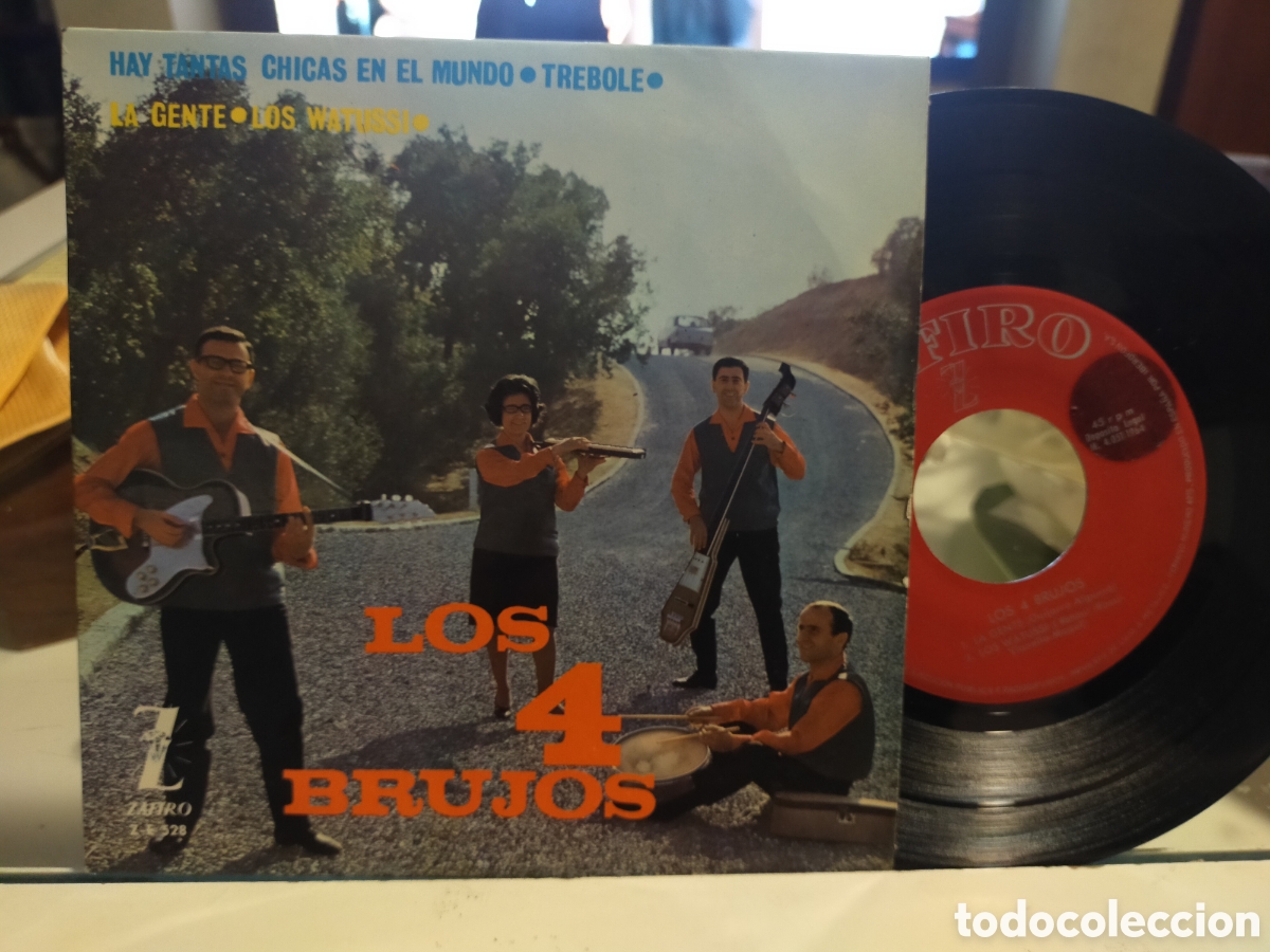 Discos de vinilo: Los 4 brujos ep la gente + 3 1964 - Foto 1