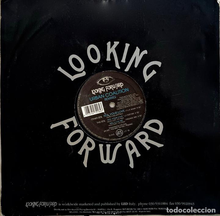 Discos de vinilo: LOOKING FORWARD. URBAN COALITION. MAXI SINGLE 3 TEMAS - Foto 1