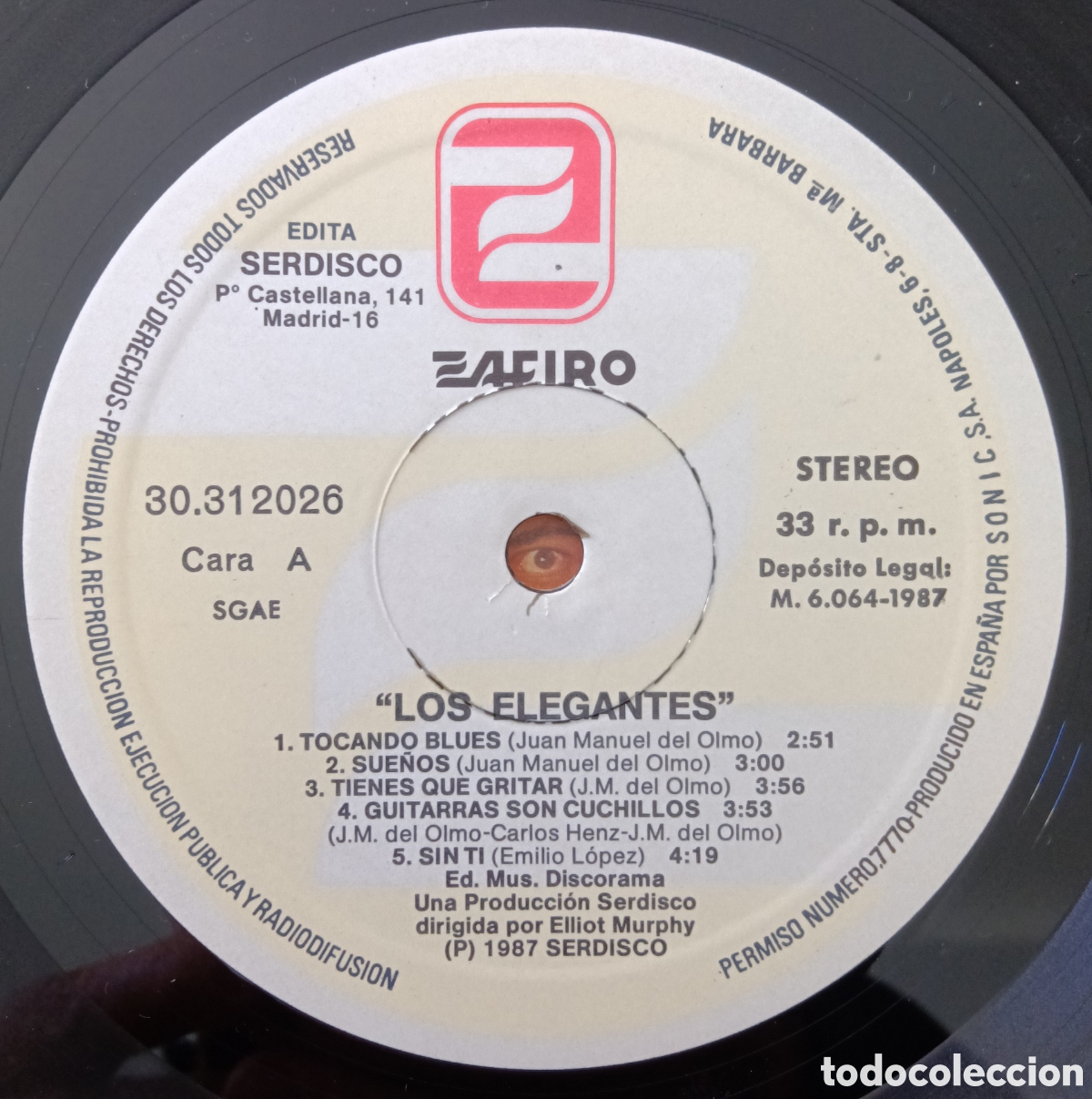 Discos de vinilo: Los Elegantes - Los gatos de mi barrio, 1987 - Foto 5