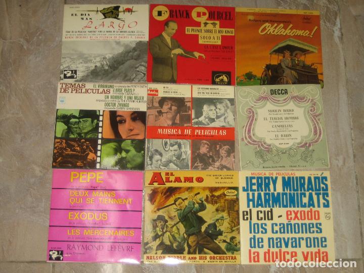 Discos de vinilo: LOTE DE 9 EPS - TEMAS DE PELICULAS - Foto 1