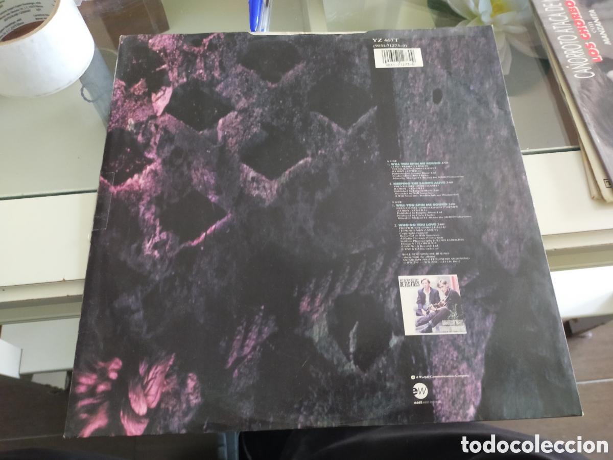 Discos de vinilo: The river detectives maxi Will you spin me round 1990 - Foto 2