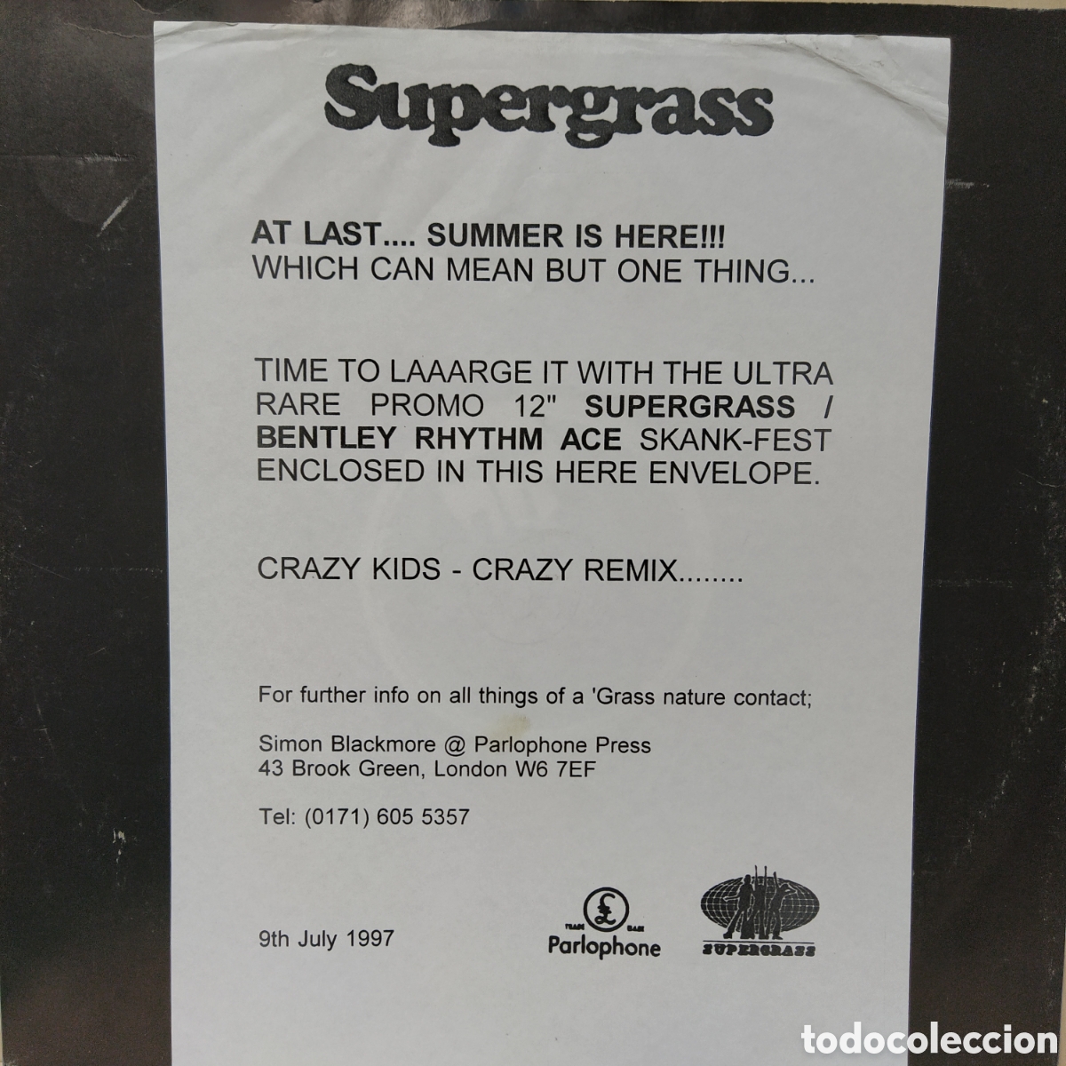 Discos de vinilo: Supergrass - BRA Sun Hits The Sky Mix (12&rdquo;) - Foto 2