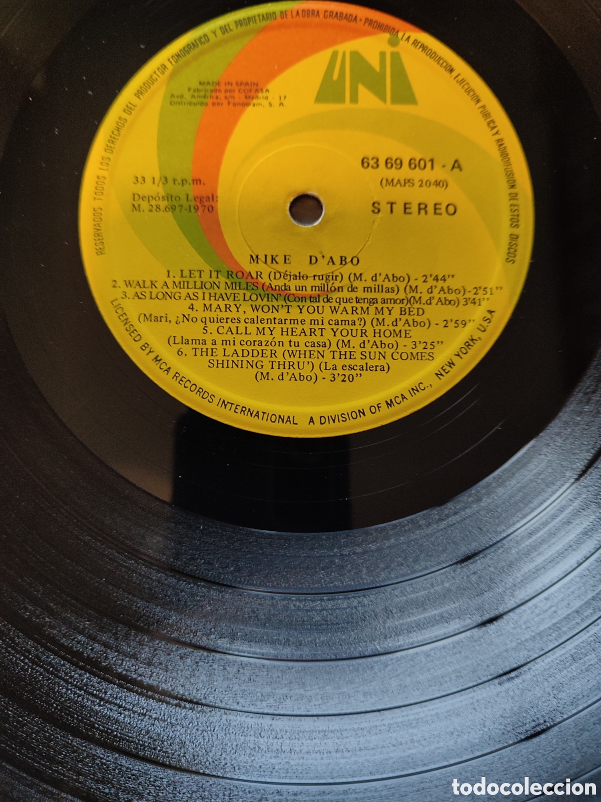 Discos de vinilo: Mike DAbo - Same Vinilo Lp - Foto 4