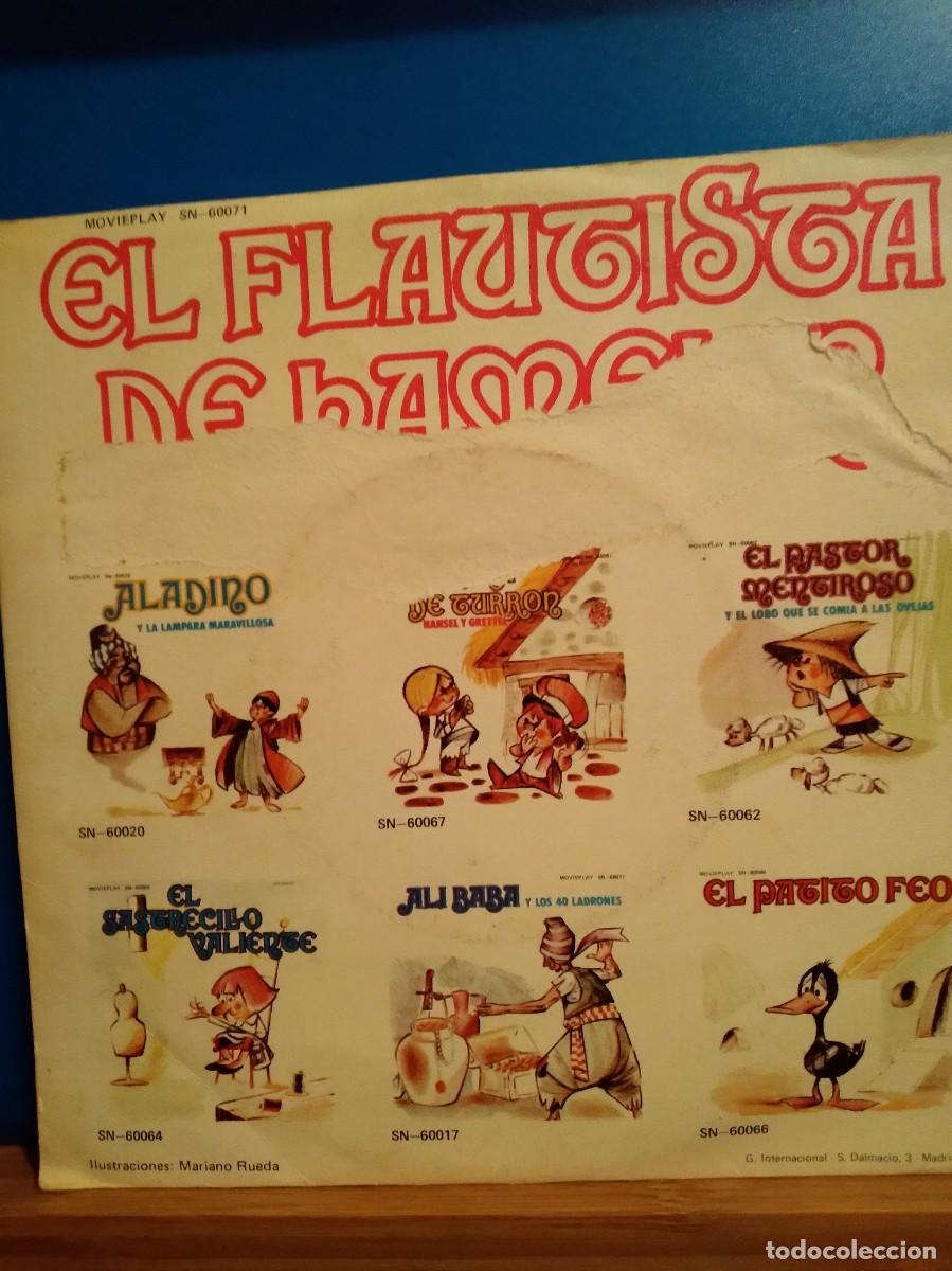 Discos de vinilo: Cuento Vinilo 7&rdquo; El Flautista de Hamelin Single - Foto 3