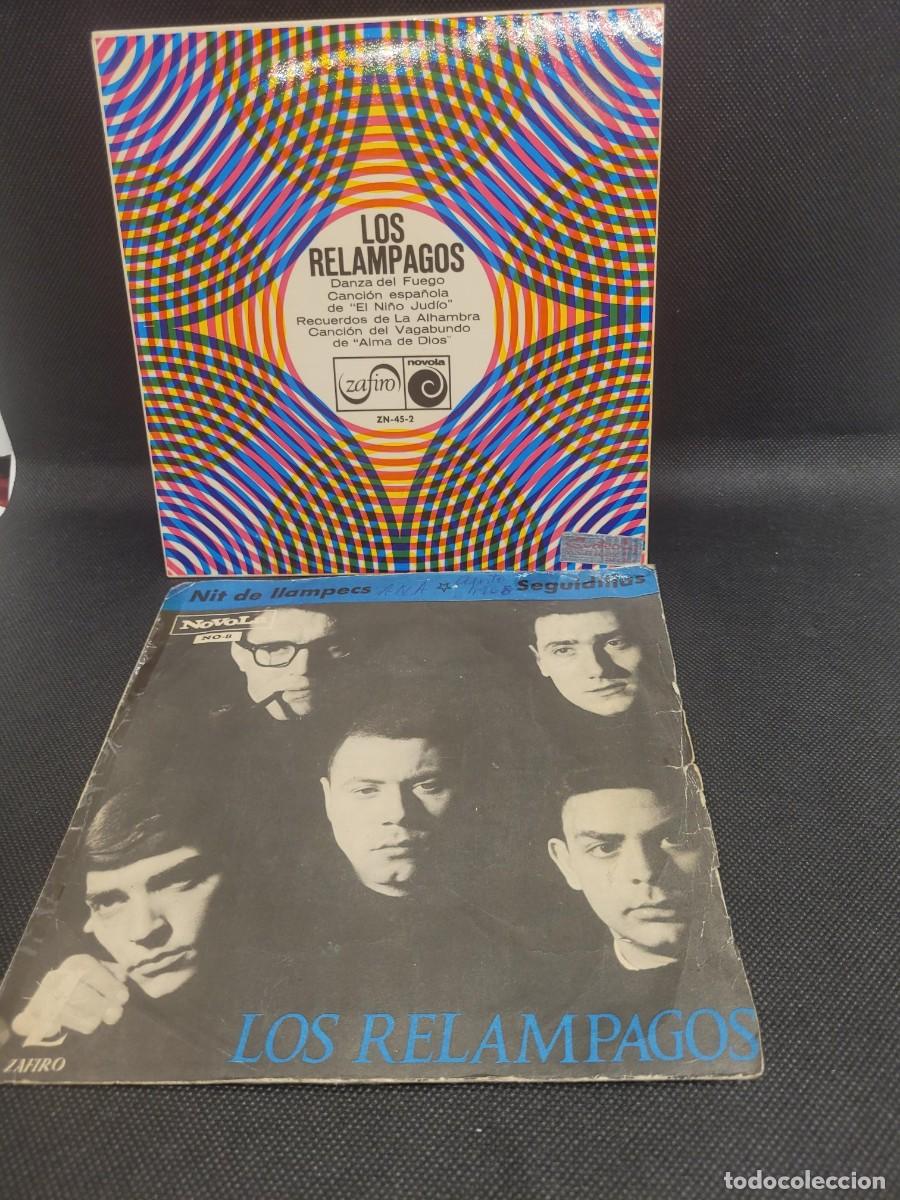 Discos de vinilo: Lote de 2 vinilo singles de LOS RELAMPAGOS 123 - Foto 1