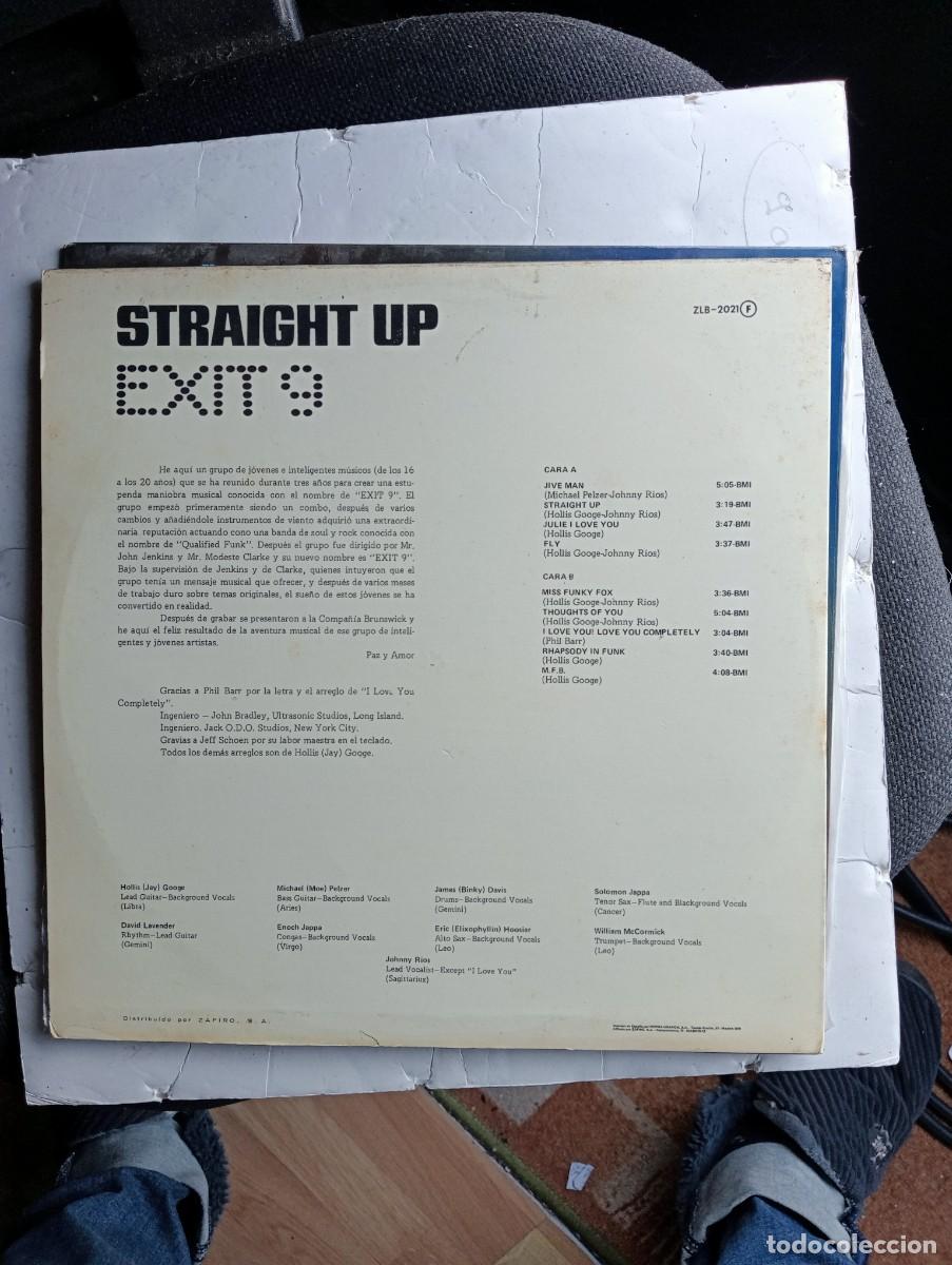 Discos de vinilo: Exit 9 - Straight Up lp 1976 Promo raro - Foto 2