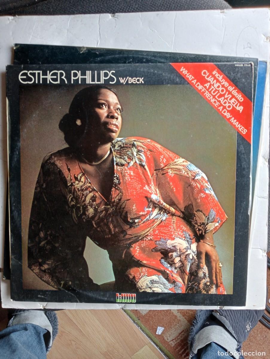 Discos de vinilo: Esther Phillips With Joe Beck - What A Diffrence A Day Makes lp 1975 - Foto 1