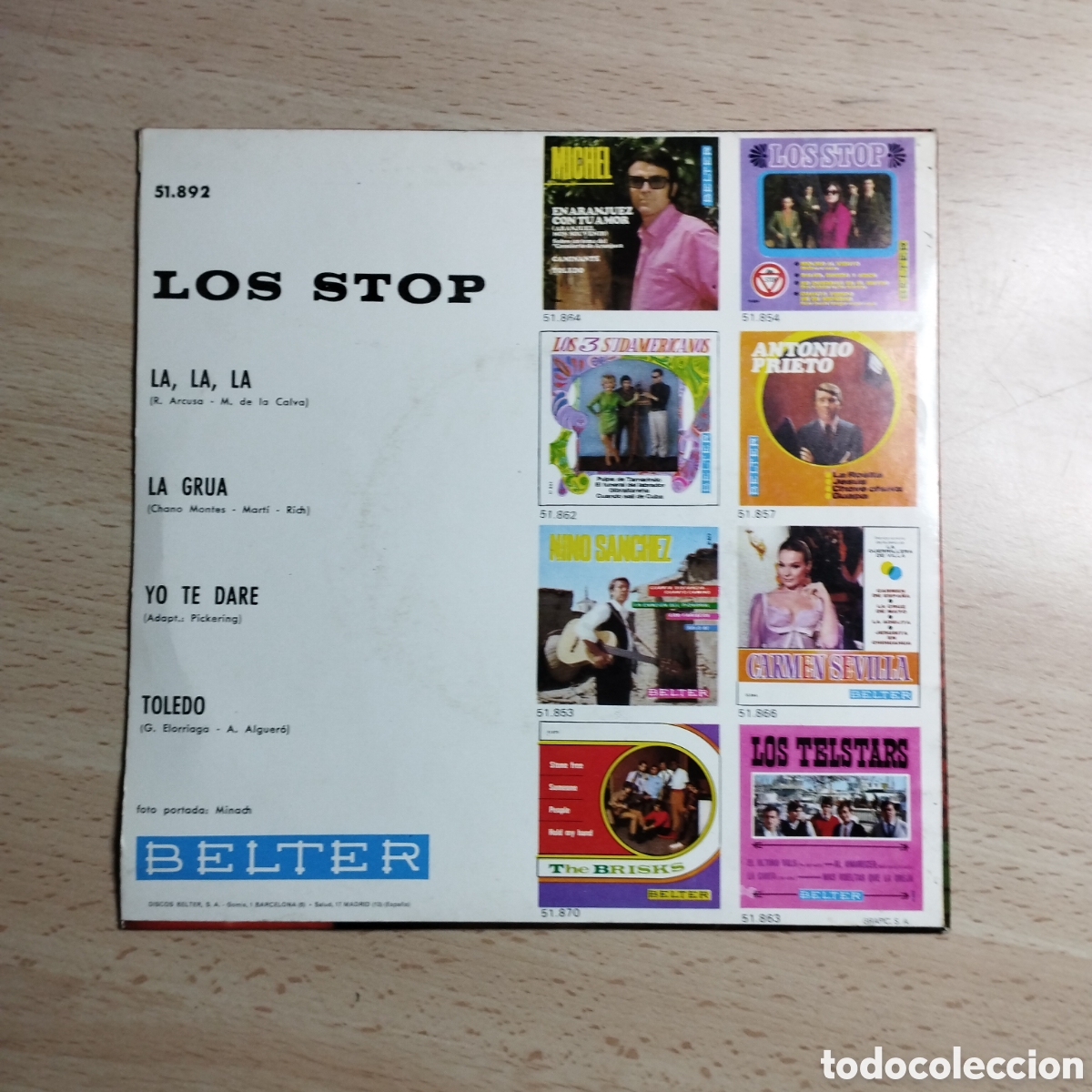 Discos de vinilo: EP 7&rdquo; Los Stop 1968 Yo te dar&eacute; + 3. - Foto 2