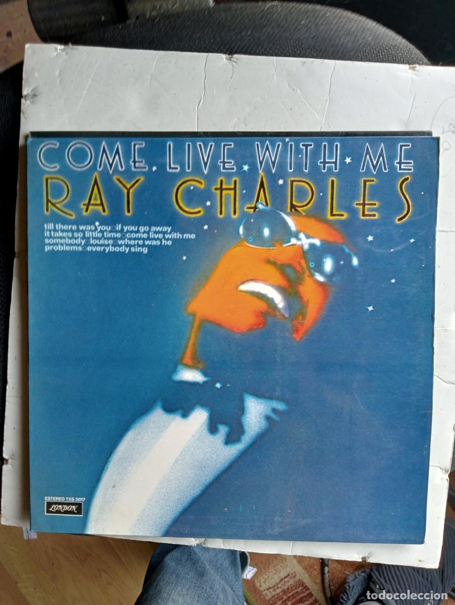 Discos de vinilo: ray charles come live with me 1974 lp gatefold - Foto 1
