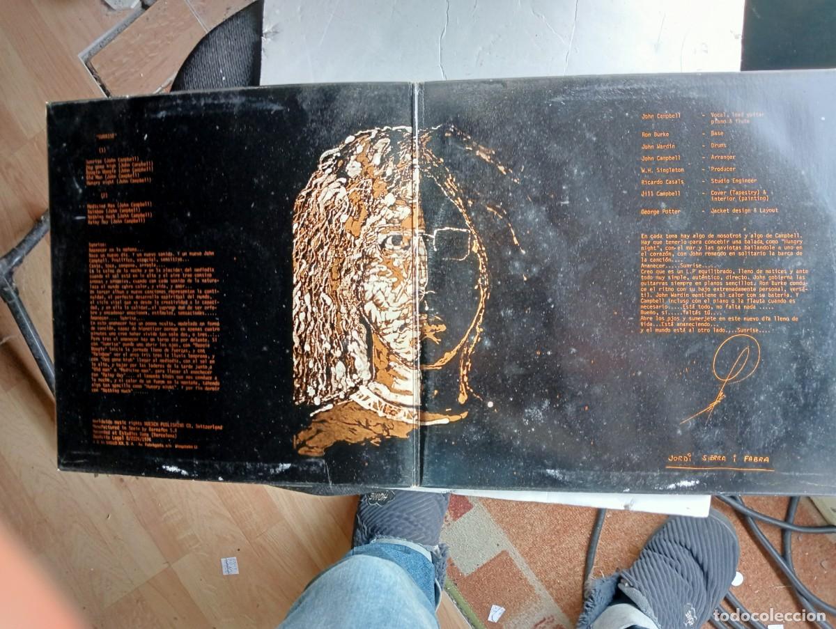 Discos de vinilo: John Campbell - Sunrise 1974 lp gatefold - Foto 2