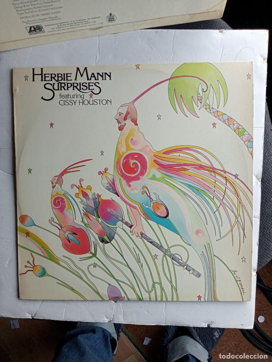 Discos de vinilo: Herbie Mann Featuring Cissy Houston - Surprises lp 1977 insert - Foto 1