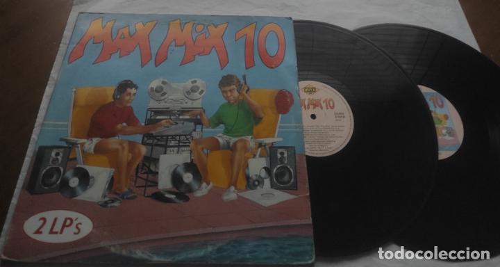 Discos de vinilo: MAX MIX 10, 2 LPS, DOBLE PORTADA, MAX RECORDS 1990-**