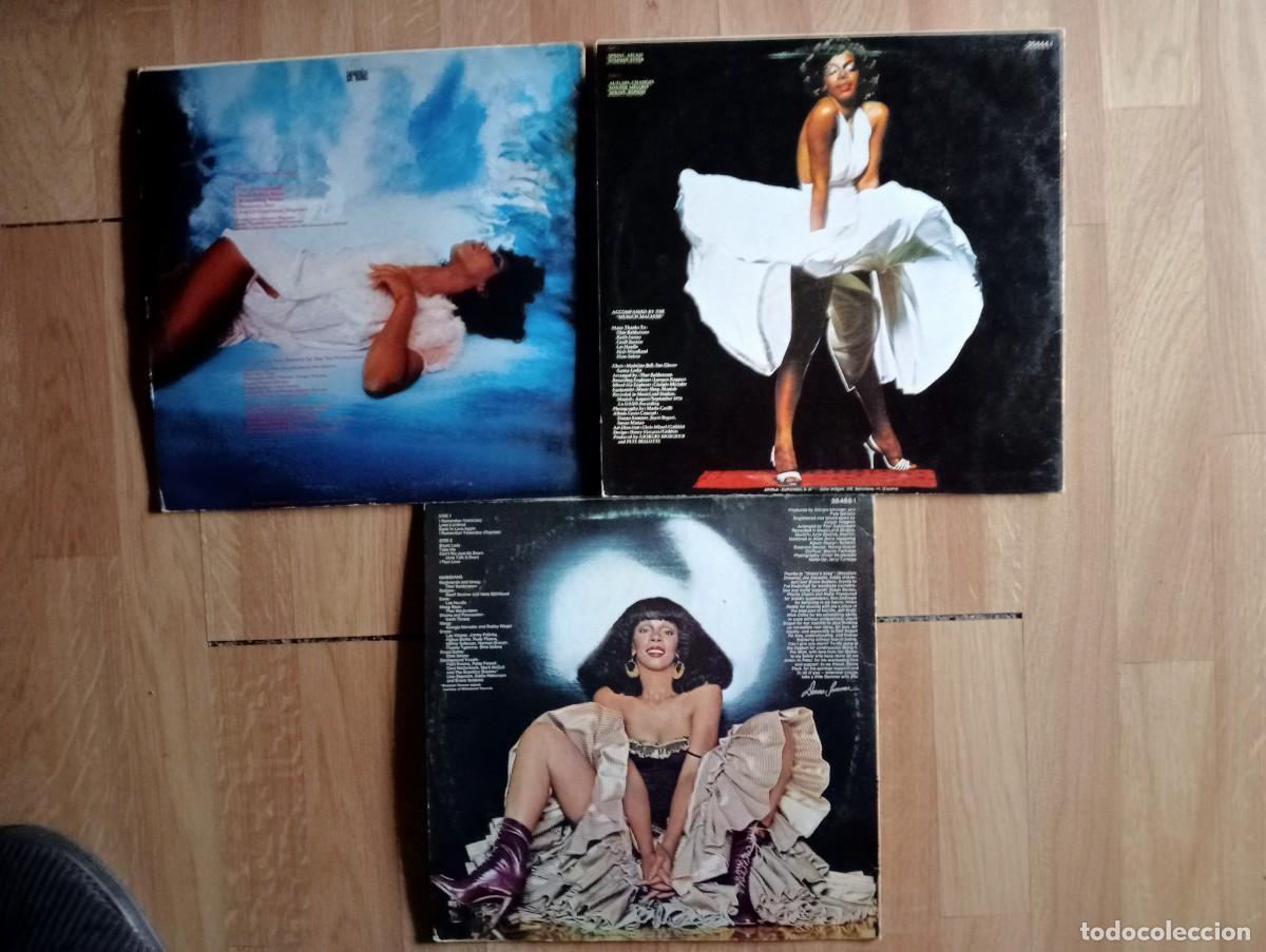 Discos de vinilo: lote de 3 lps de donna summer 1 con poster otro con insert - Foto 2