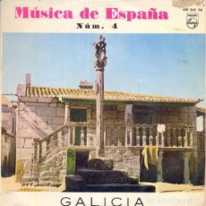 Discos de vinilo: DISCO SINGLE MUSICA DE ESPAÑA NÚM. 4 GALICIA VER ESTADO Y CONTENIDO EN FOTOGRAFIAS