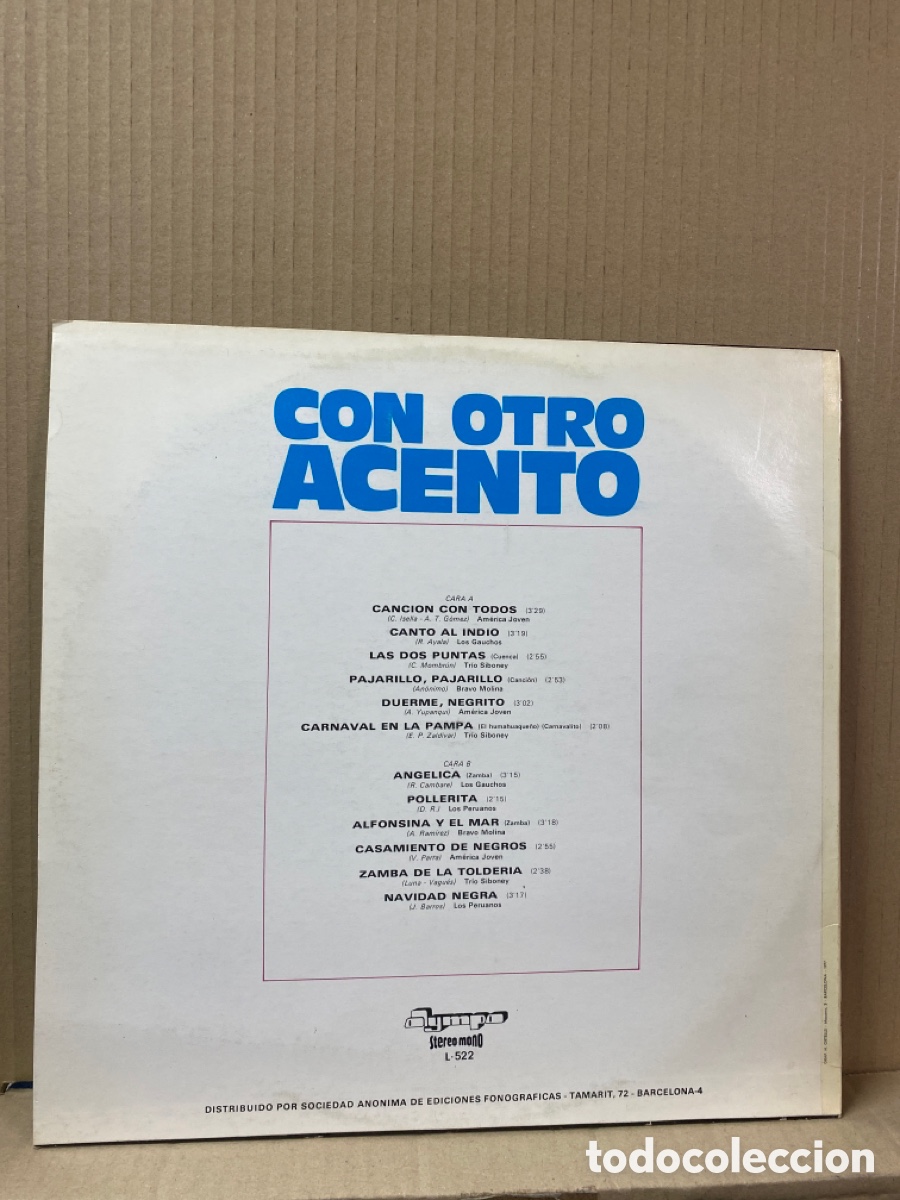 Discos de vinilo: LP CON OTRO ACENTO - Foto 2