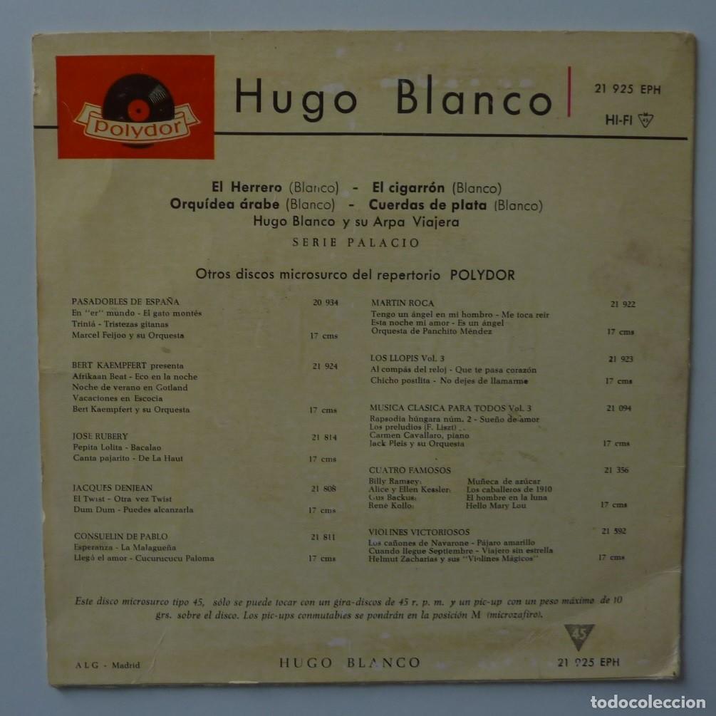 Discos de vinilo: HUGO BLANCO // EL HERRERO+3 // ARPA // 1962 // EP - Foto 2