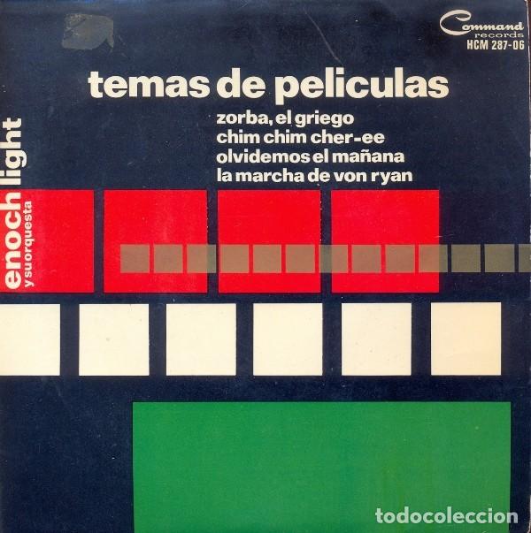 Discos de vinilo: SINGLE DE VINILO ENOCH LIGHT Y SU ORQUESTA TEMAS DE PELICULA - Foto 1