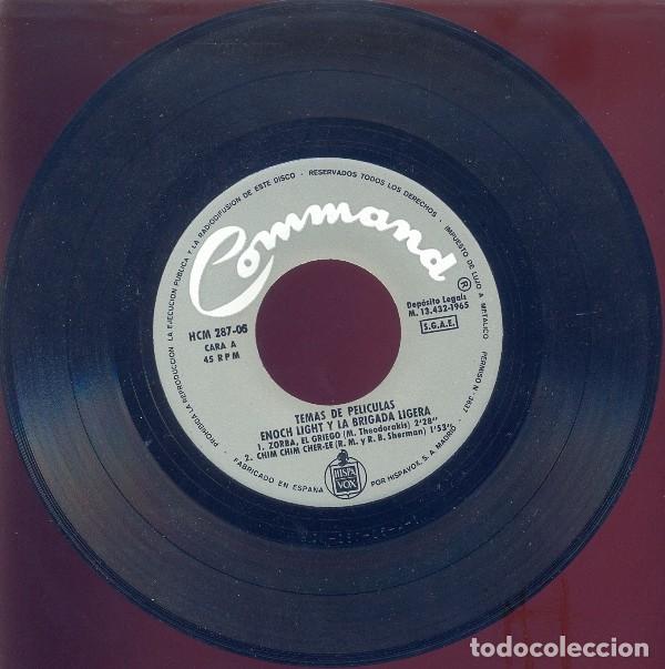 Discos de vinilo: SINGLE DE VINILO ENOCH LIGHT Y SU ORQUESTA TEMAS DE PELICULA - Foto 3