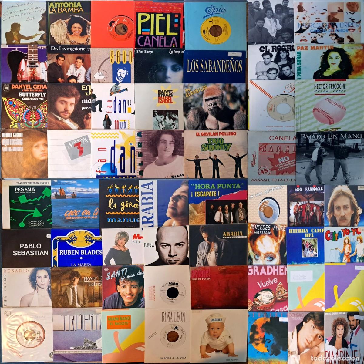 Vinyl records: Lote N&ordm; 2 - 60 Discos Single De Vinilo 7&rdquo; - Artistas en Espa&ntilde;ol - Todos Revisados. Muy Buen Estado