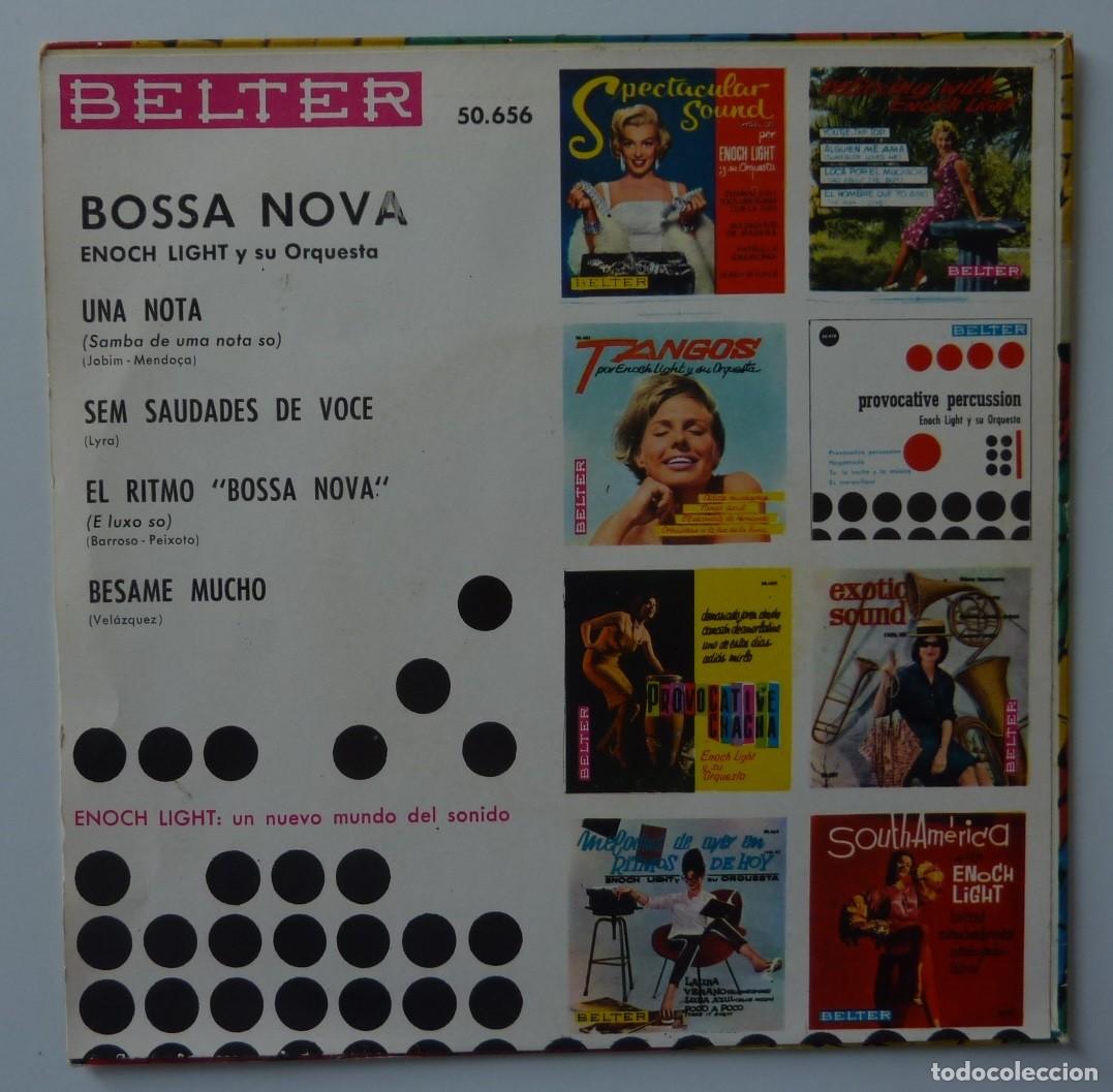 Discos de vinilo: ENOCH LIGHT Y SU ORQUESTA // BOSSA NOVA+3 // 1963 // EP - Foto 2