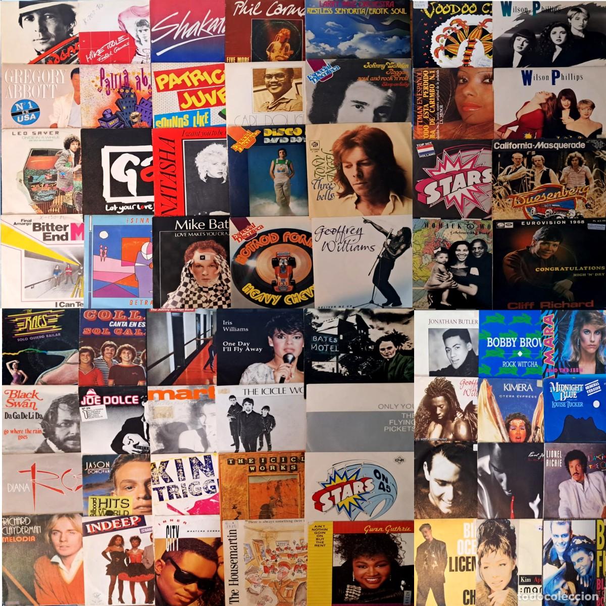 Vinyl records: Lote N&ordm; 4 - 60 Discos Single De Vinilo 7&rdquo; - Artistas Extranjeros. Todos Revisados En Muy Buen Estado