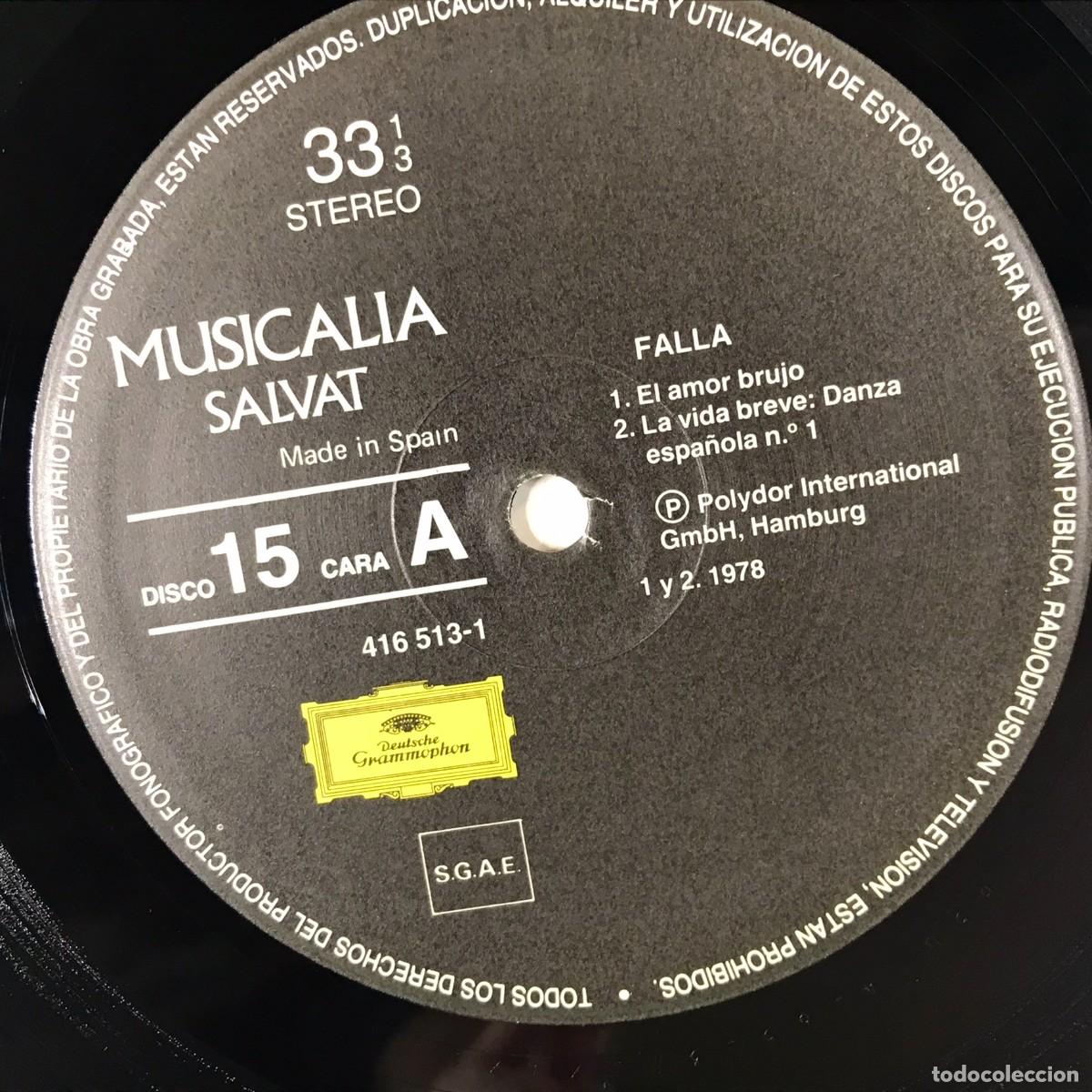 Discos de vinilo: MUSICALIA - SALVAT - DISCO N&ordm; 15. Falla - Foto 5