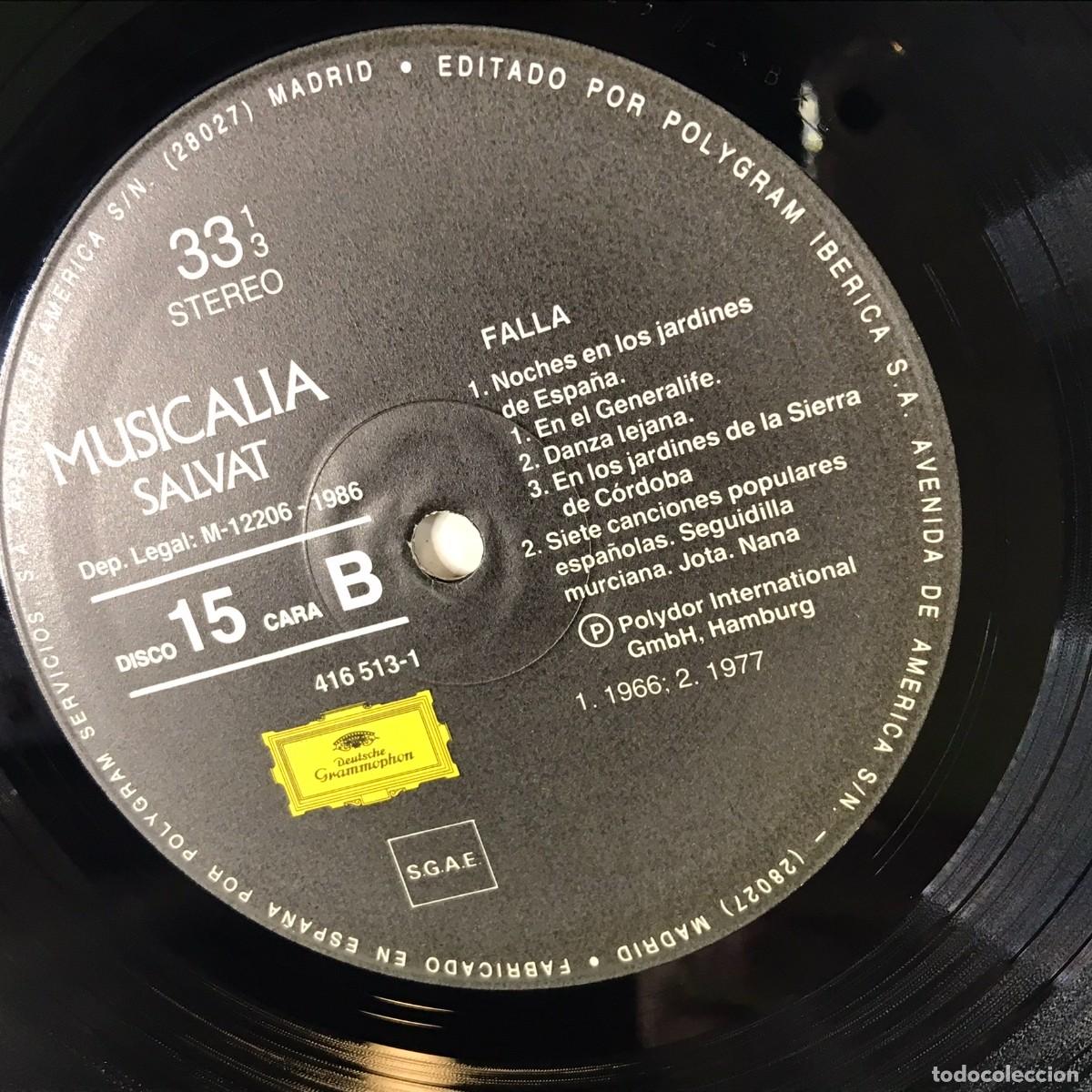 Discos de vinilo: MUSICALIA - SALVAT - DISCO N&ordm; 15. Falla - Foto 12