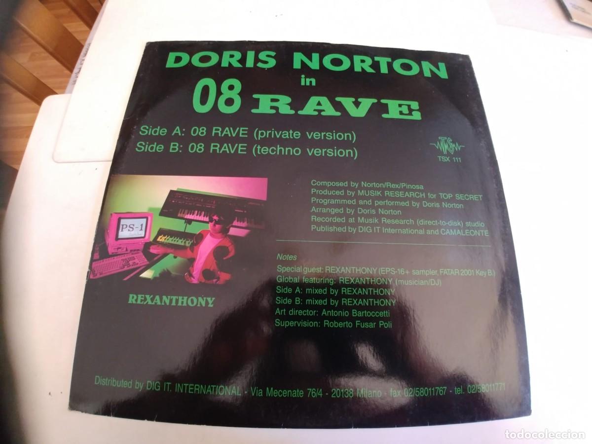 Discos de vinilo: DORIS NORTON-MAXI 08 RAVE - Foto 2