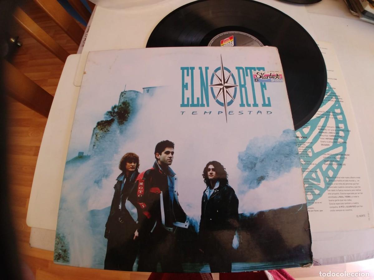 Discos de vinilo: EL NORTE-LP TEMPESTAD-ENCARTE LETRAS - Foto 1