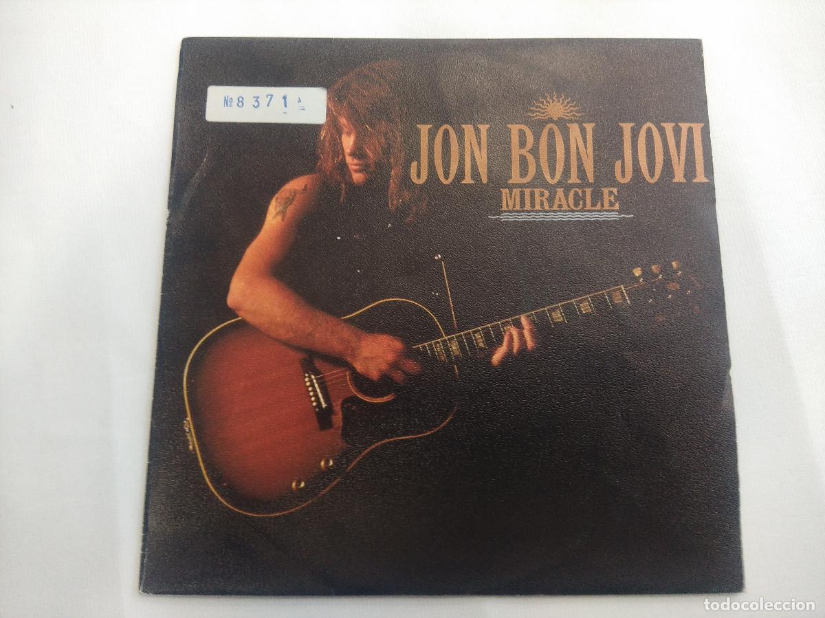Discos de vinilo: JON BON JOVI/MIRACLE/SINGLE METAL. - Foto 1
