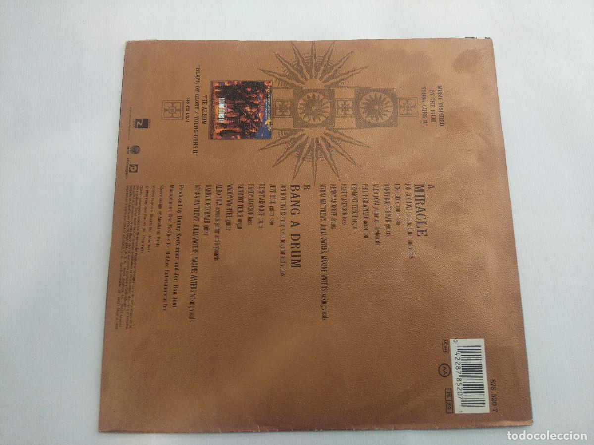Discos de vinilo: JON BON JOVI/MIRACLE/SINGLE METAL. - Foto 3