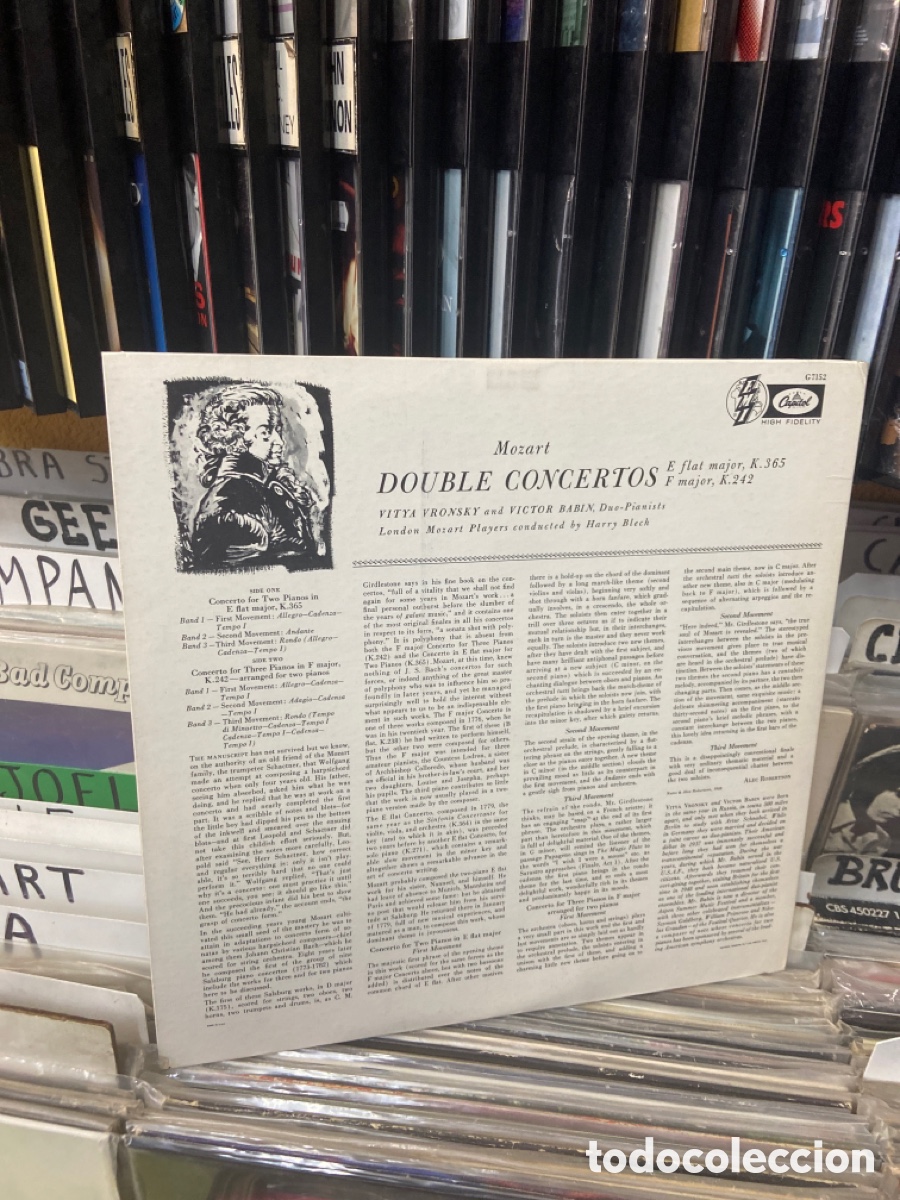 Discos de vinilo: Mozart concerto in e flat k vronsky babin - Foto 2