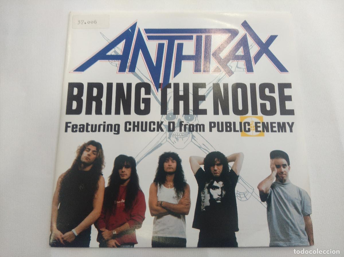 Discos de vinilo: ANTHRAX/BRING THE NOISE/SINGLE METAL. - Foto 1