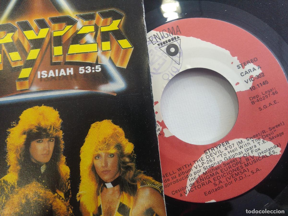 Discos de vinilo: STRYPER/TO HELL WITH THE DEVIL/SINGLE METAL. - Foto 2