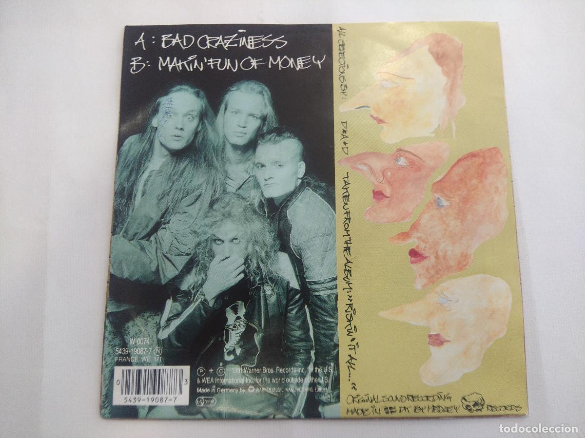 Discos de vinilo: D.A.D./BAD CRAZINESS/SINGLE METAL. - Foto 3