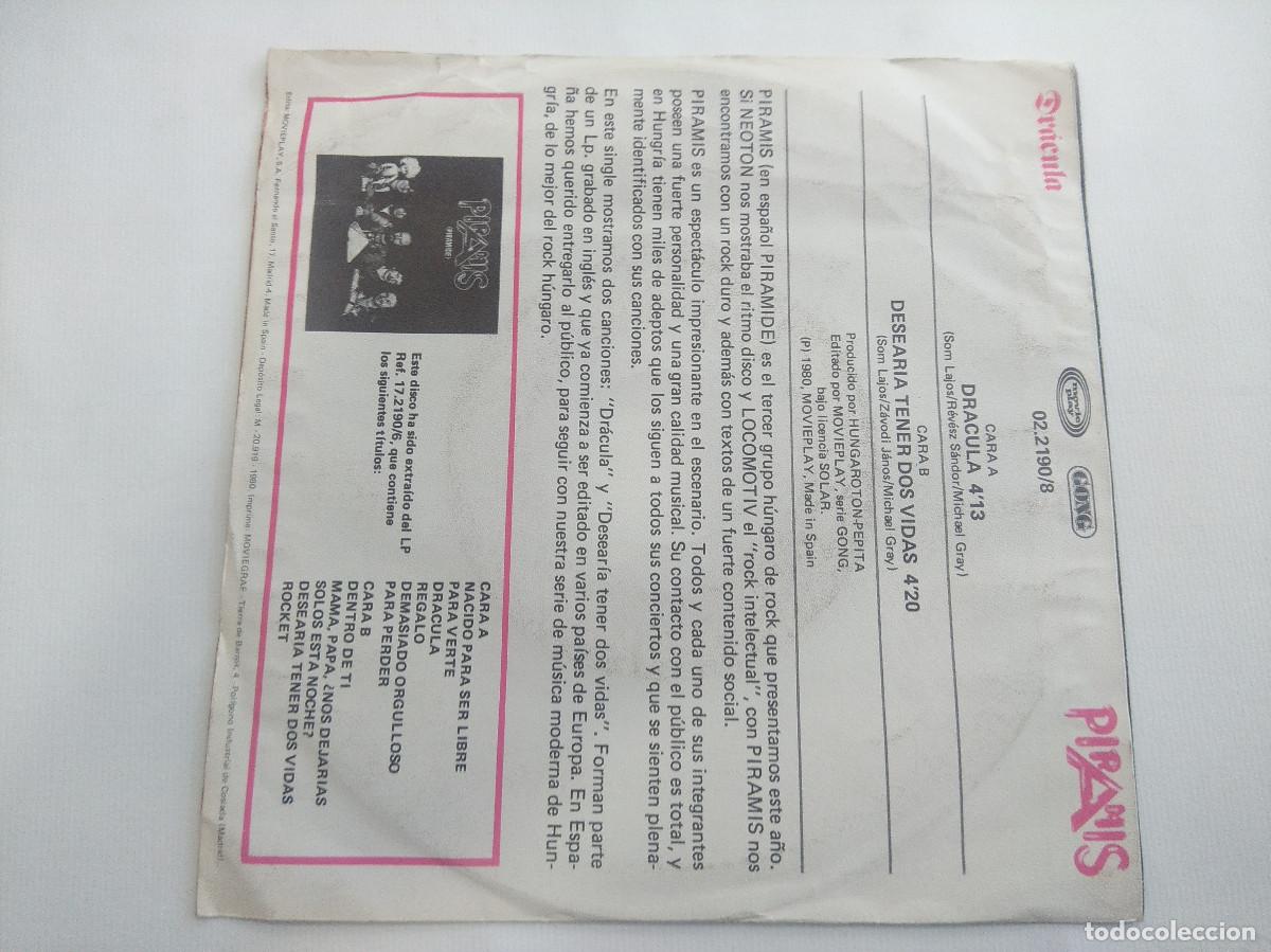 Discos de vinilo: PARAMIS/DRACULA/SINGLE METAL. - Foto 3