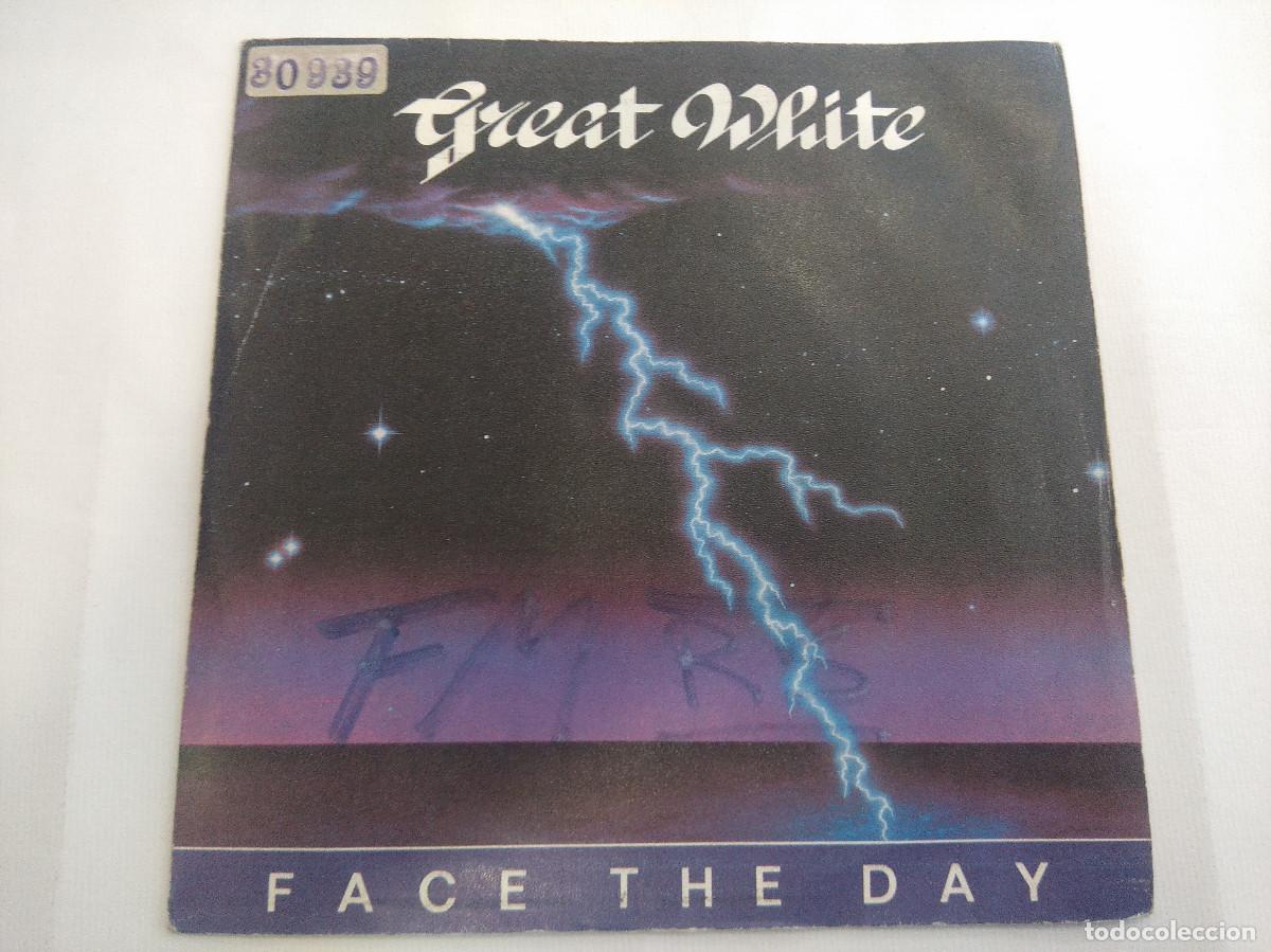 Discos de vinilo: GREAT WHITE/FACE THE DAY/SINGLE METAL. - Foto 1