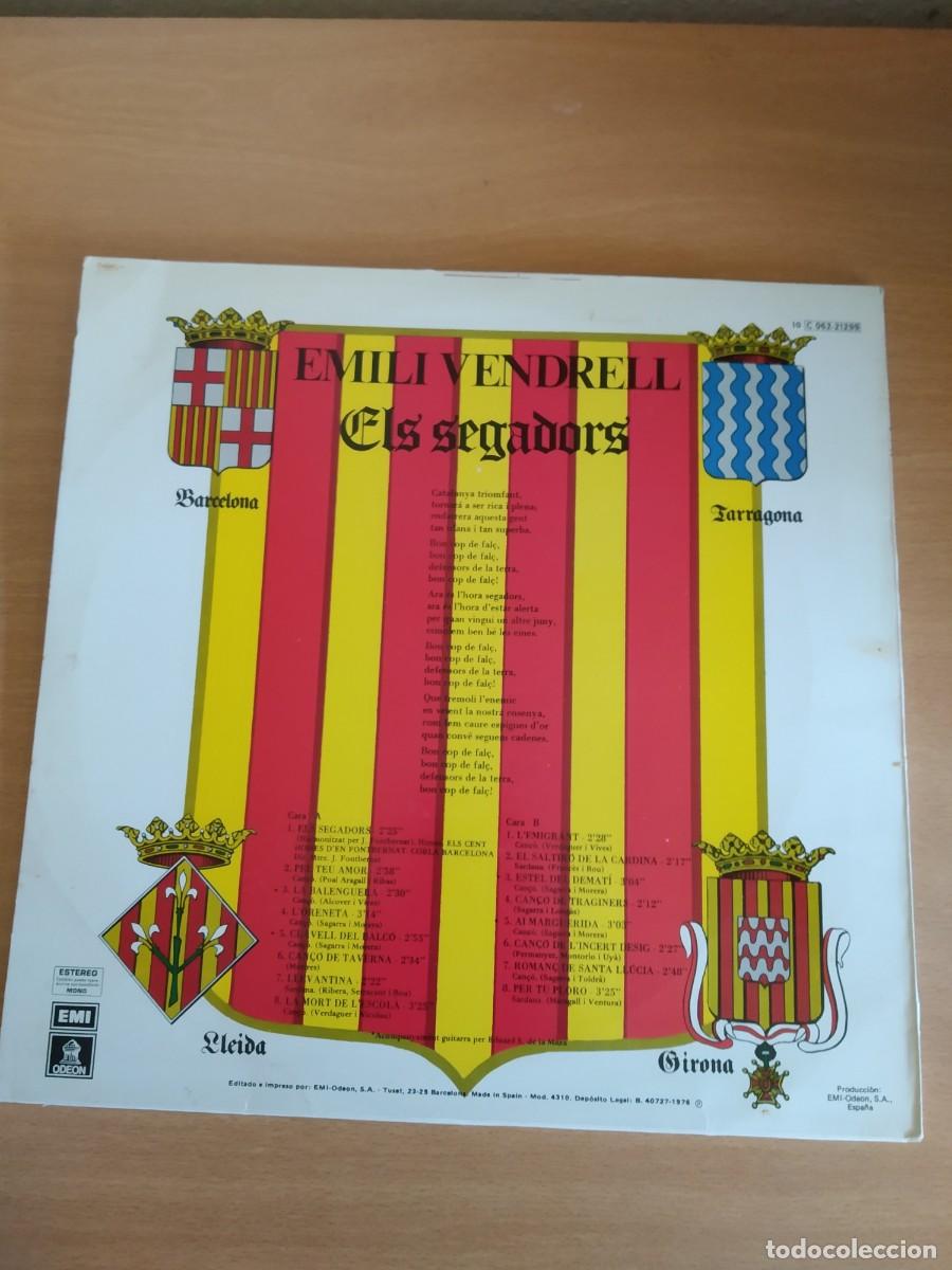 Discos de vinilo: Els Segadors, Emili Vendrell, 1976 - Foto 2