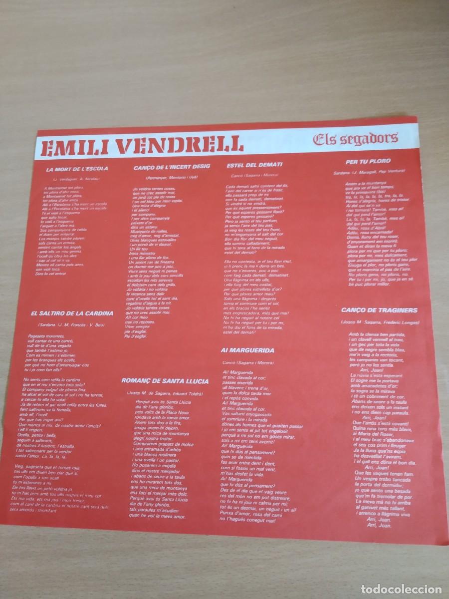 Discos de vinilo: Els Segadors, Emili Vendrell, 1976 - Foto 7