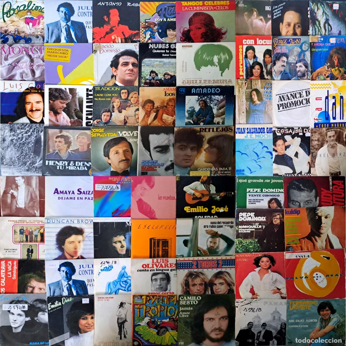 Vinyl records: Lote N&ordm; 5 - 60 Discos Single De Vinilo 7&rdquo; - Artistas En Espa&ntilde;ol. Todos Revisados En Muy Buen Estado