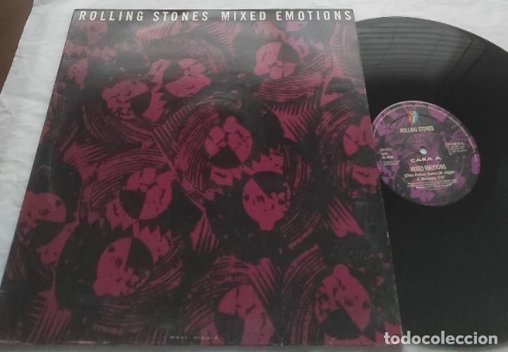 Discos de vinilo: THE ROLLING STONES -MIXED EMOTIONS- 1989 MAXI -** - Foto 1