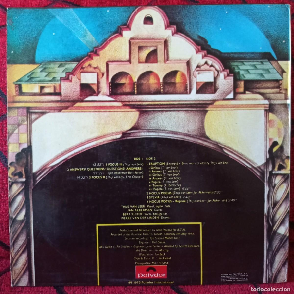 Discos de vinilo: FOCUS ** At The Rainbow ** VINILO LP ORIGINAL 1973 - Foto 2