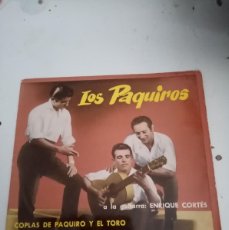 Discos de vinilo: LOS PAQUIROS. COPLAS DE PAQUIRO YEL TORO. YO TENIA UN CHORRO DE VOZ. JURAMENTO ESPAÑOL. MB1