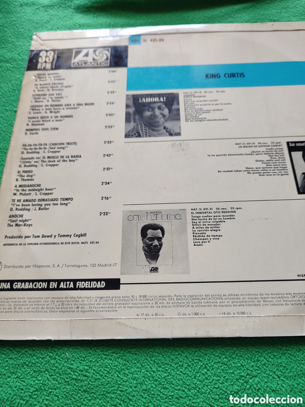 Discos de vinilo: King Curtis - King size soul - Foto 2