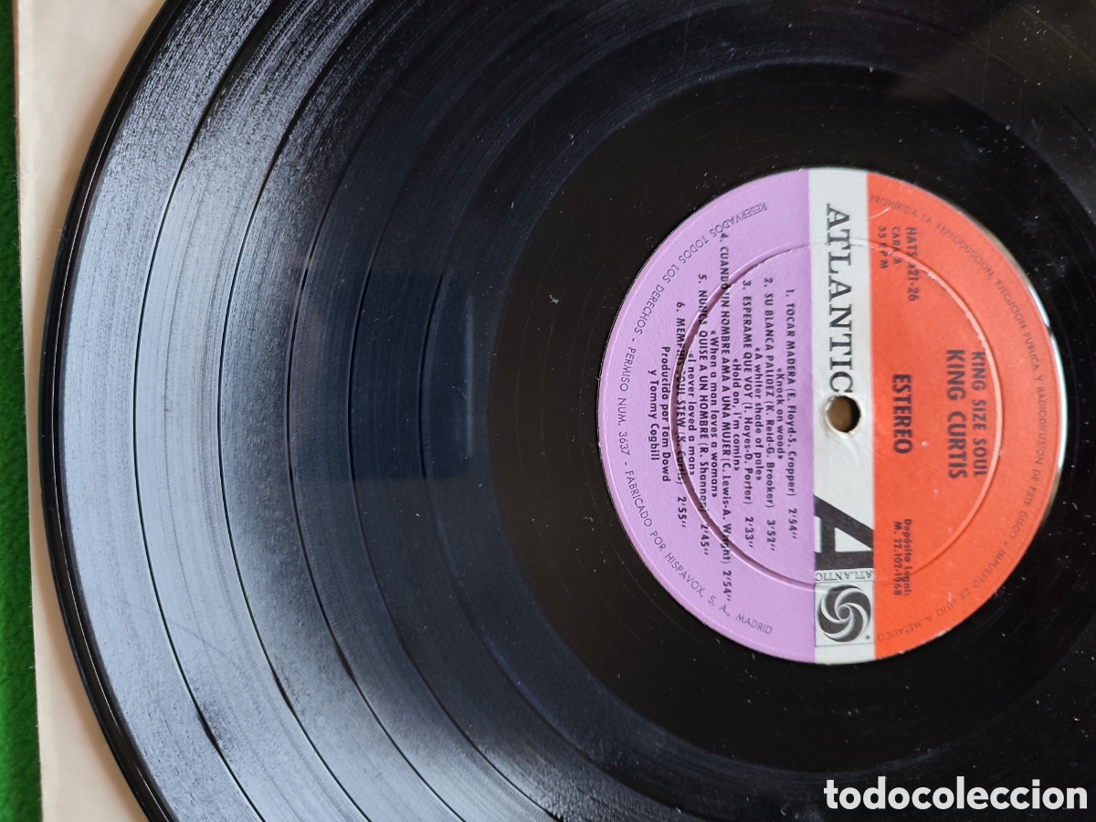 Discos de vinilo: King Curtis - King size soul - Foto 3