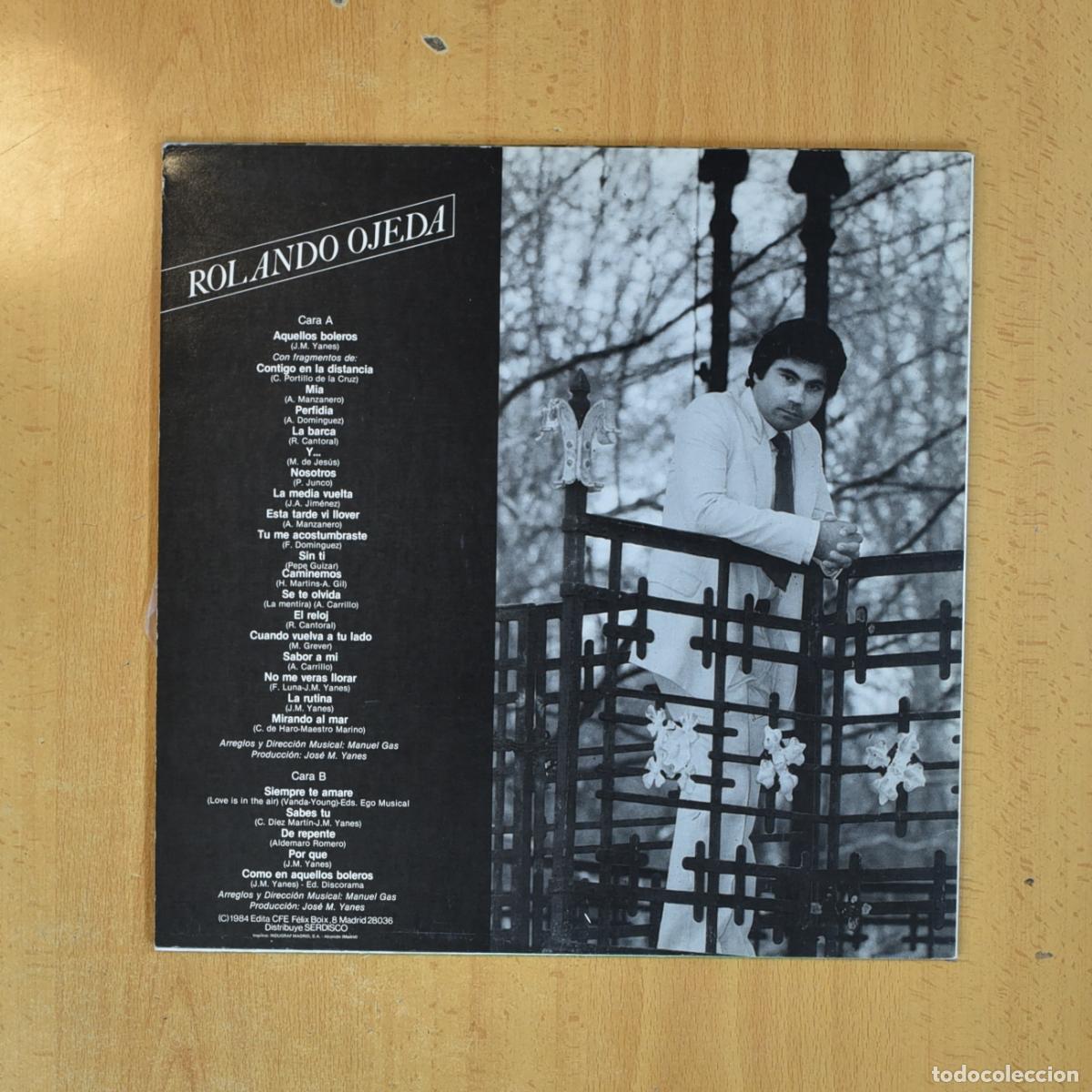 Discos de vinilo: ROLANDO OJEDA - ROLANDO OJEDA - LP - Foto 2