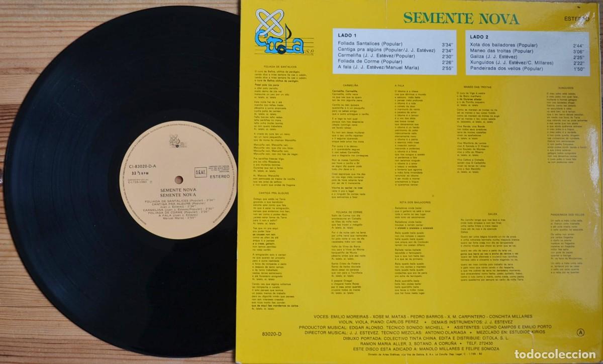 Discos de vinilo: SEMENTE NOVA 1982 Vinilo LP Galicia - Foto 2