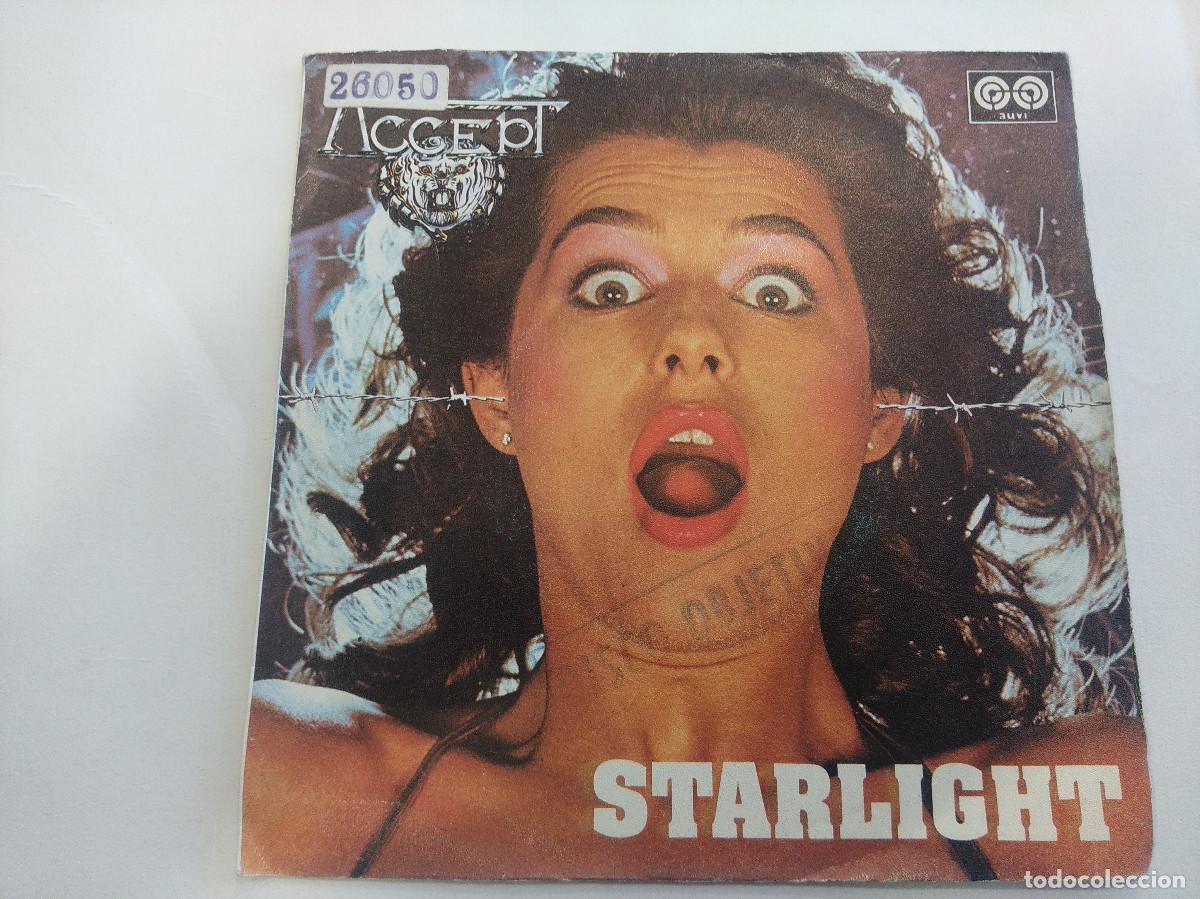 Discos de vinilo: ACCEPT/STARLIGHT/SINGLE METAL PROMOCIONAL. - Foto 1