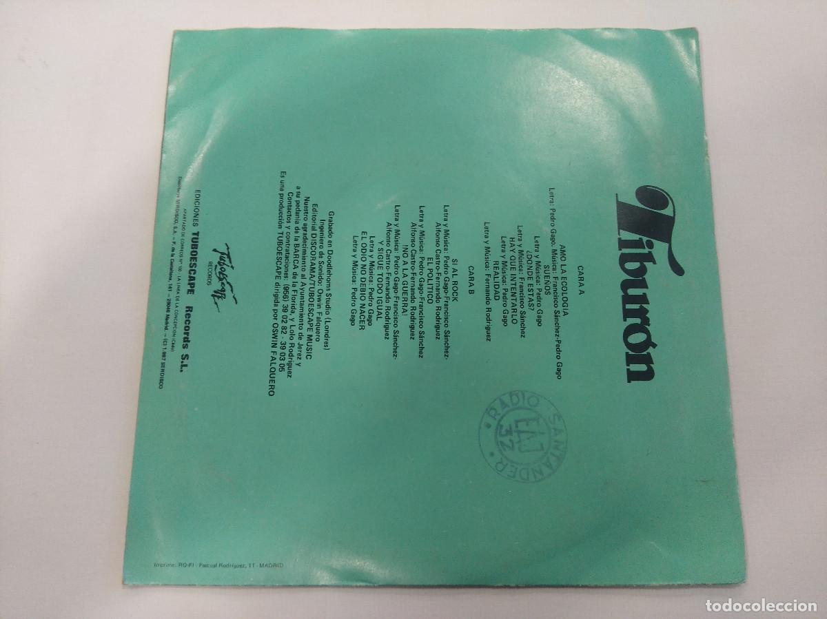 Discos de vinilo: TIBURON/AMO LA ECOLOGIA/SINGLE METAL. - Foto 3